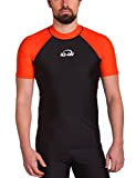iQ-UV Herren UV 300 Slim Fit Kurzarm T-Shirt, mehrfarbig (Siren-Black), 3XL (58)