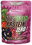 IronMaxx 100 Prozent Vegan Protein Zero veganes 3 Komponenten Eiweiß Pulver, Geschmack Mixed Berries, 500g Beutel (1er Pack)