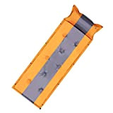 Isomatte selbstaufblasend, ultraleichte Kissen, tragbares Luftmattenschaumbett zum Wandern Xuan - Worth Having (Color : Orange, Size : 5cm Thick)