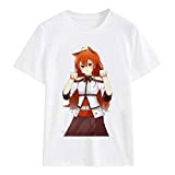 itachigo Jobless Reincarnation T-Shirt Männer/Frauen Casual Rundhalsausschnitt Kurze Ärmel Tops Anime Print Streetwear T-Shirt