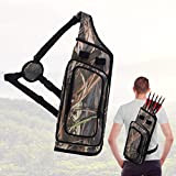 Jagdpfeil Köcher Taschenhalter - 600D-Bogenschießen-Rückenköcher-Schultertasche zum Aufhängen im Herbst für Outdoor-Schießen und Zielübungen, kann 8–10 Pfeile aufnehmen