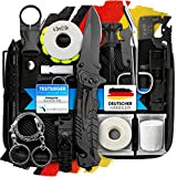 Jungle Monkey I Survival Kit I 13 teiligiges Premium Set I Messer I Taschenlampe I Outdoor Set I Ausrüstung für ...