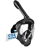 Khroom® geprüfte CO2 sichere Schnorchelmaske Vollmaske Modell 2021 Seaview BC | bekannt aus YouTube | Tauchmaske für Erwachsene und Kinder ...