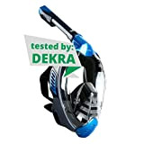 Khroom® von DEKRA® geprüfte CO2 sichere Schnorchelmaske Vollmaske | bekannt aus YouTube | Seaview X - Tauchmaske für Erwachsene und ...