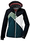Killtec (KILAH) Damen Ksw 83 Wmn Jacket Skijacke Funktionsjacke mit abzippbarer Kapuze und Schneefang, schwarz blau, 38 EU