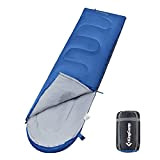 KingCamp Oasis 250 Kinder Decken Schlafsack Sommer Camping 1,65 m Lang & Breit Royal Blue - Zipper L