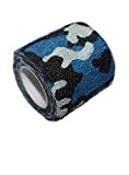 Kobert-Goods Tarnband an Sich selbst haftendes Klebeband Tape in Army Look Blau (in 6 verschiedenen erhältlich), selbsthaftendes Gewebeband Camouflage Army ...