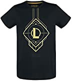 League of Legends Logo Männer T-Shirt schwarz L 100% Baumwolle Esports, Fan-Merch, Gaming