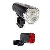 LED-Fahrradbeleuchtungs-Set 15/30 Lux inkl. Batterien 2 Modi