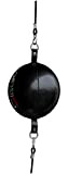 Lisaro Kunstleder Doppelendball/Durchmesser ca. 25cm inkl. 2 elastischen Spanngurten ca. 100cm lang | schwarz