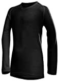 Löffler Kinder Unterhemd Langarm Transtex warm, schwarz, 152