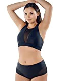 Lollipole Pole Dance Outfit - Top - Set Bekleidung Damen Women Shorts Schwarz Black mit Netz Mesh Sport Fitness Training ...