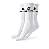 Lotto 12 Paar Unisex Tennis Socken aus atmungsaktiver, weicher Baumwolle, OEKO-TEX zertifiziert, weiß, 39-42