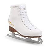 MADIVO SMJ Exclusive Damen Schlittschuhe Eiskunstlauf Eislaufschuhe Klassische Eislauf Weiß | Größen: 36, 37, 38, 39, 40, 41 (39)