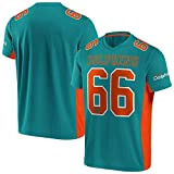 Majestic NFL Mesh Polyester Jersey Shirt - Miami Dolphins, Größe M, Farbe Aqua