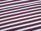 Mamasliebchen Jersey-Stoff Stripes #Mauve Melange (0,5m) Streifen lila Meterware für Kinder, Damen und Herren