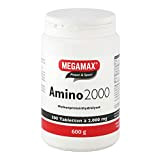 Megamax Amino 2.000 Aminosäuretabletten 300 Tabletten reines Molkenproteinhydrolysat | Aminosäuren Komplex mit (BCAA & EAA) inkl. 7 essentiellen Aminos | ...