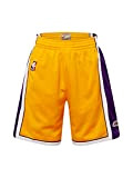 Mitchell & Ness Herren Hose LOS Angeles Lakers goldgelb/dunkellila/weiß S (31-32)