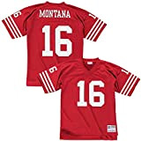 Mitchell & Ness Joe Montana San Francisco 49ers Throwback NFL Trikot Rot L