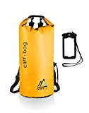 MNT10 Dry Bag “Cliff-Bag” in 20L, 30L, 40L I Drybag Rucksack für SUP, Kanu, Kajak I Wasserdichter Packsack mit Schultergurte ...