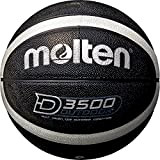 Molten Basketball B7D3500-KS Größe 7, Schwarz/Silber/Shiny Optic, 7