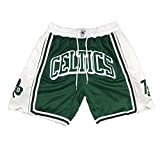 MOMQmicl Die Männer der Männer NBA Celtics Short Basketball High Elasticity Sportshosen (Color : Green, Size : M)