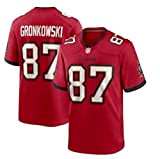 MOMQmicl NFL Football Tampa Bay Buccaneers 87# Jersey T-Shirt Herren (Color : Red, Size : L)