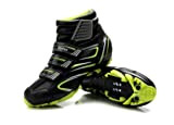 Msport Mountainbike-Schuhe für den Winter, für Mountainbikes, wasserdicht, für Herren/Damen, SPD-kompatibel, grün, 40 EU