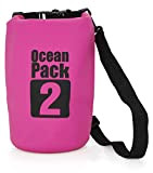 MyGadget wasserdichte Dry Bag 2L - Trockenbeutel Wasserfeste PVC Drybag Tasche | Schutz vor Wasser & Nässe Outdoor Beutel Urlaub ...