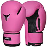 Mytra Fusion Boxhandschuhe Damen Box Handschuhe MMA Training Punching Kickboxhandschuhe (14-oz, Pink)