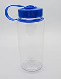 Nalgene Flasche 'Everyday Weithals' - 0,5 L (klar-Deckel blau, 0.5 l)