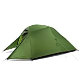 Naturehike Cloud-Up 3 Ultraleichtes Zelt 3-Personen-Rucksackzelt zum Wandern Camping im Freien (20D Waldgrün)