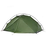 Naturehike VIK Zelt Ultraleichtzelt 3-Jahreszeiten-Rucksackzelt mit Zeltboden 20D für Camping Wanderungen(Waldgrün 2 Personen)