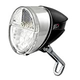 nean LED Dynamo Fahrradlicht 30 LUX mit Lichtautomatik, Standlicht und StVZO Zulassung, Fahrradlampe, Fahrrad Frontlicht, Fahrradleuchte vorne, Scheinwerfer, schwarz