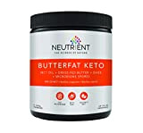 Neutrient™ Butterfat Keto MCT Pulver mit MCT-Öl aus Kokosnuss, Bio-Ghee und Butter aus grasgefüttertem Keto-Kaffee-/Tee-Erlebnis und Ketonproduktion bis hin zu ...