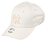 New Era New York Yankees 9forty Adjustable Women Cap - League Essential - Stone/Rose - One-Size
