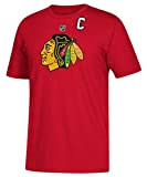 NHL T-Shirt Chicago Blackhawks Jonathan Toews #19 rot Logo Eishockey (X-Large)