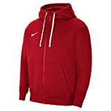 Nike CW6887 M NK FLC PARK20 FZ Hoodie Sweatshirt Mens University red/White/White XL