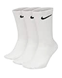 Nike Everyday Lightweight Training Socks Socken 3er Pack (M, white/black)