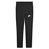 Nike Girls G NSW Favorites GX HW Legging, Black/White, XL