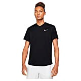 Nike Herren Ct Dry Victory T-Shirt, Black/Black/White, XXL