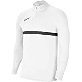 Nike Herren Dri-fit Academy 21 Training Sweatshirt, Weiss / Schwarz Schwarz Schwarz, L EU