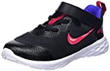 Nike Jungen Mädchen Revolution 6 SE Running Shoe, Black/Very Berry-Lapis, 19.5 EU