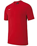 Nike Jungen Team Club 19 Tee Kids T-Shirt, University Red/University Red/University Red/(White), L