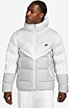 Nike Mens Hooded Jacket Sportswear Storm-Fit Windrunner, White/Lt Smoke Grey/Black, DR9605-100, L