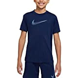 Nike Unisex Kinder Df Hbr T Shirt, Midnight Navy/University Blue, 170 EU