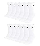 Nike Unisex Trainingssocken Everyday Cushioned Crew Socks SX7664 6 Paar, Größe:38-42, Artikel:-100 white