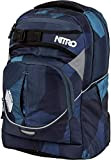 Nitro 878052 Superhero Schulrucksack, Rucksack, abnehmbarer Hüftgurt, robuste Bodenplatte, Thermotasche, 30 L,, Fragments Blue