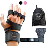 NoLimit®️ Fitness Handschuhe für Damen und Herren (Rosa/Schwarz) mit Handgelenkbandage | Geeignet für Crossfit, Trainings und Sporthandschuhe