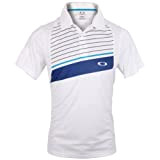 Oakley Cool Down Polo T-Shirt, Pacific Blue, weiß, L